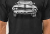 Camiseta unissex Muscle Car preta