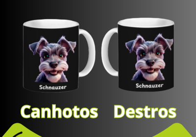 Canecas para destros e canhotos