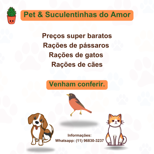 Pet e Suculentinhas do Amor